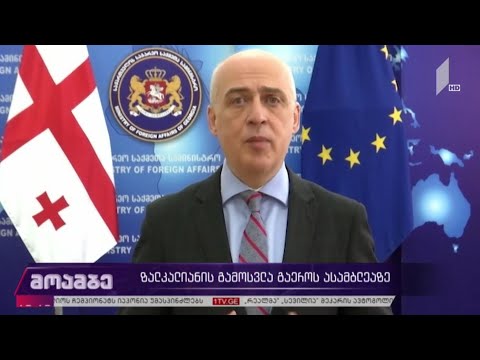 დავით ზალკალიანის გამოსვლა გაერო-ში